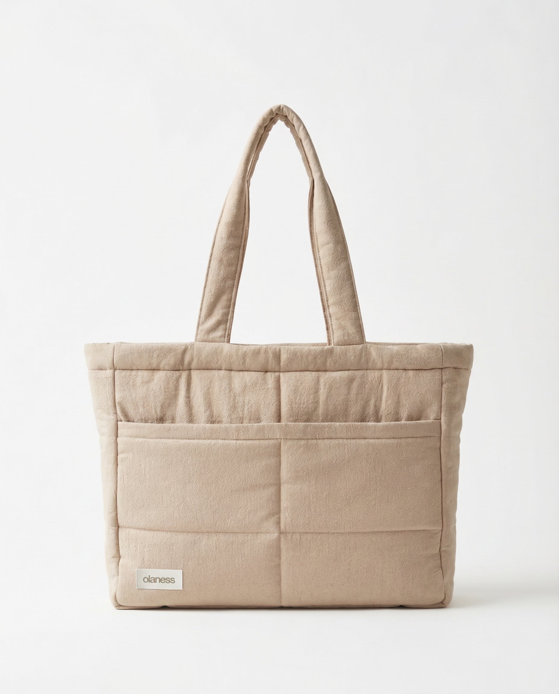 OLANESS Signature Pocket Tote – Grand Sac Élégant avec Compartiments pour Travail et Quotidien