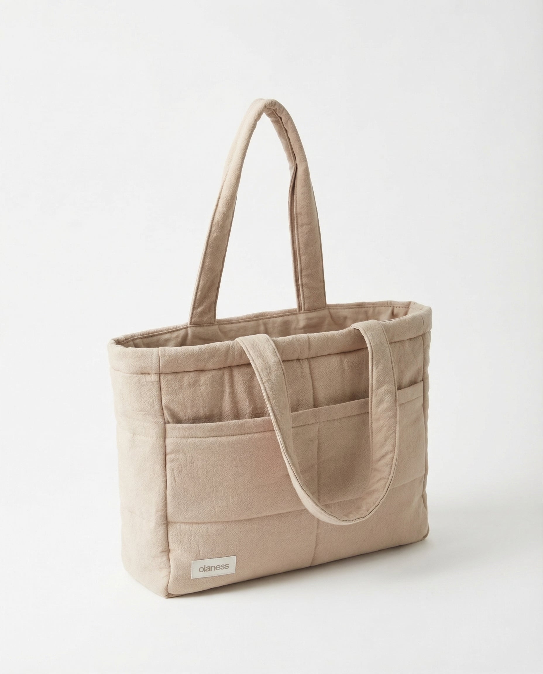 OLANESS Signature Pocket Tote – Grand Sac Élégant avec Compartiments pour Travail et Quotidien