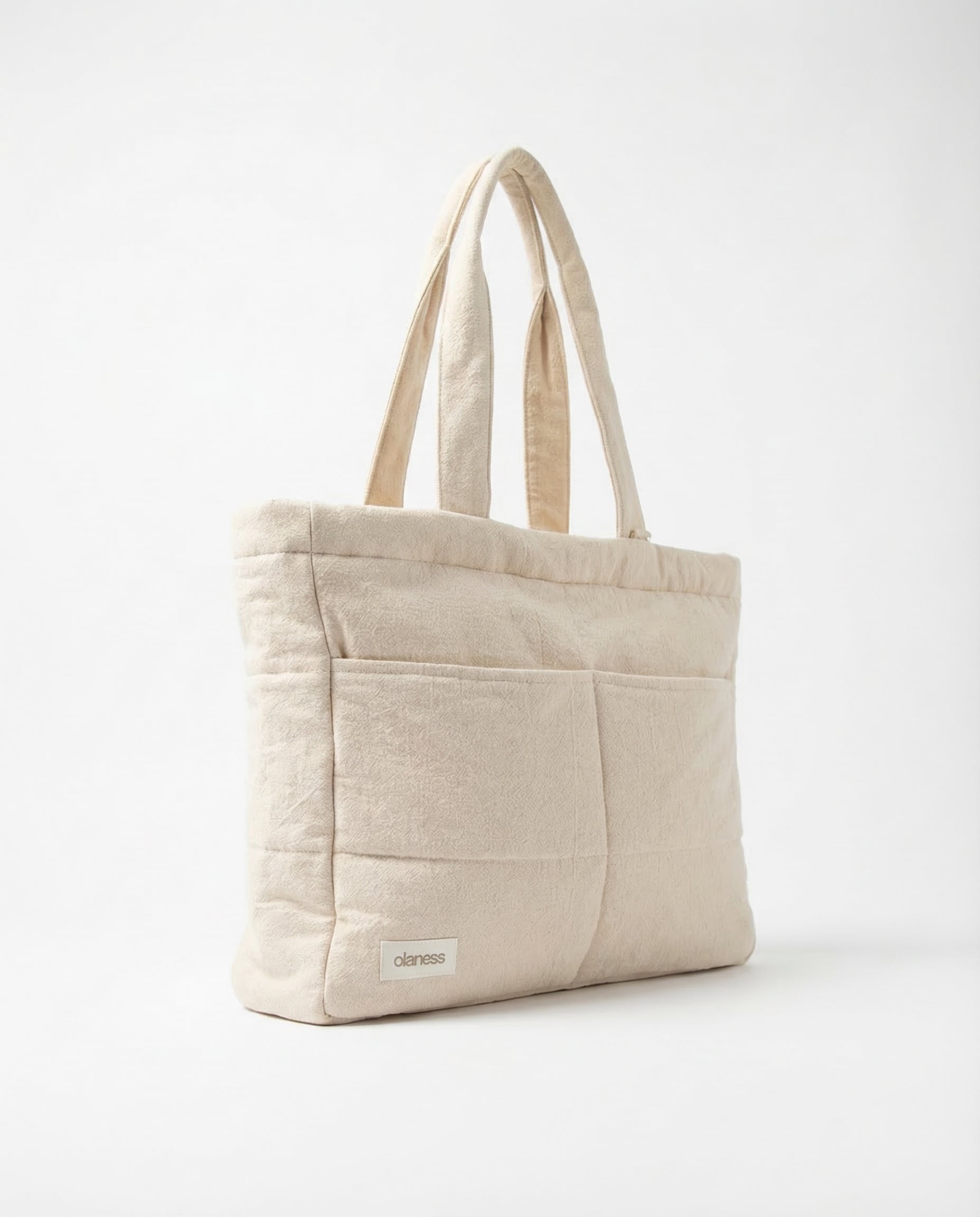 OLANESS Signature Pocket Tote – Grand Sac Élégant avec Compartiments pour Travail et Quotidien