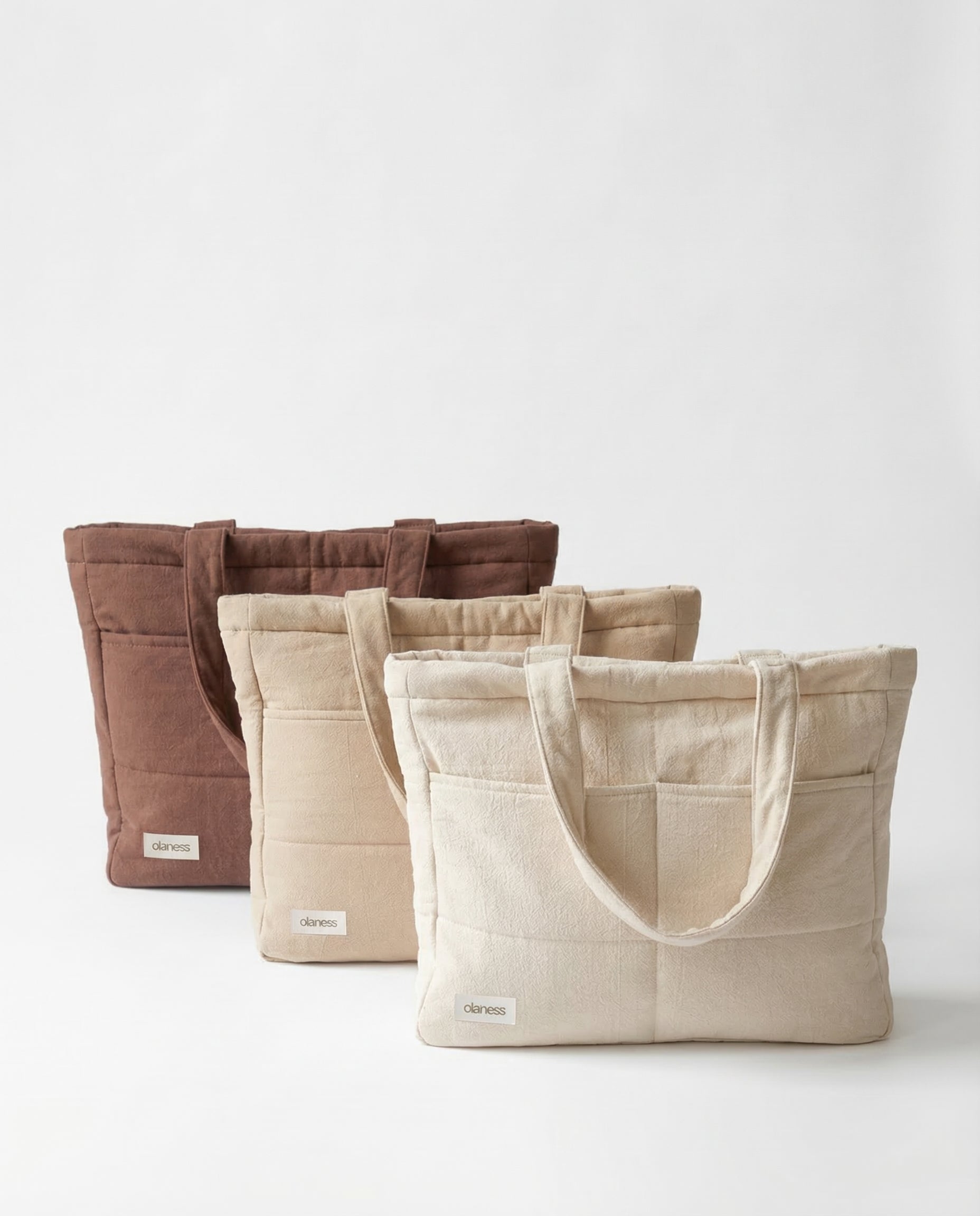 OLANESS Signature Pocket Tote – Grand Sac Élégant avec Compartiments pour Travail et Quotidien