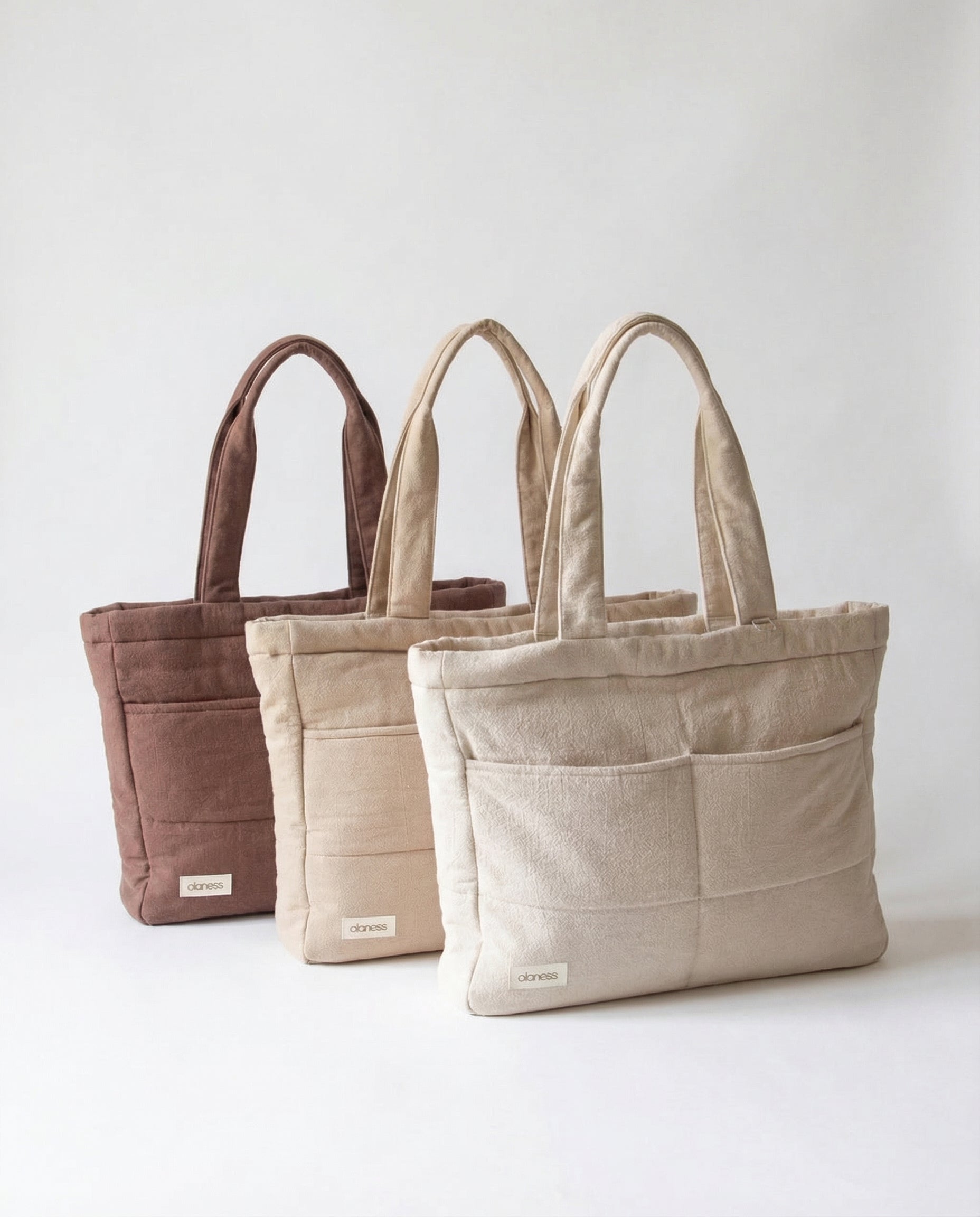 OLANESS Signature Pocket Tote – Grand Sac Élégant avec Compartiments pour Travail et Quotidien