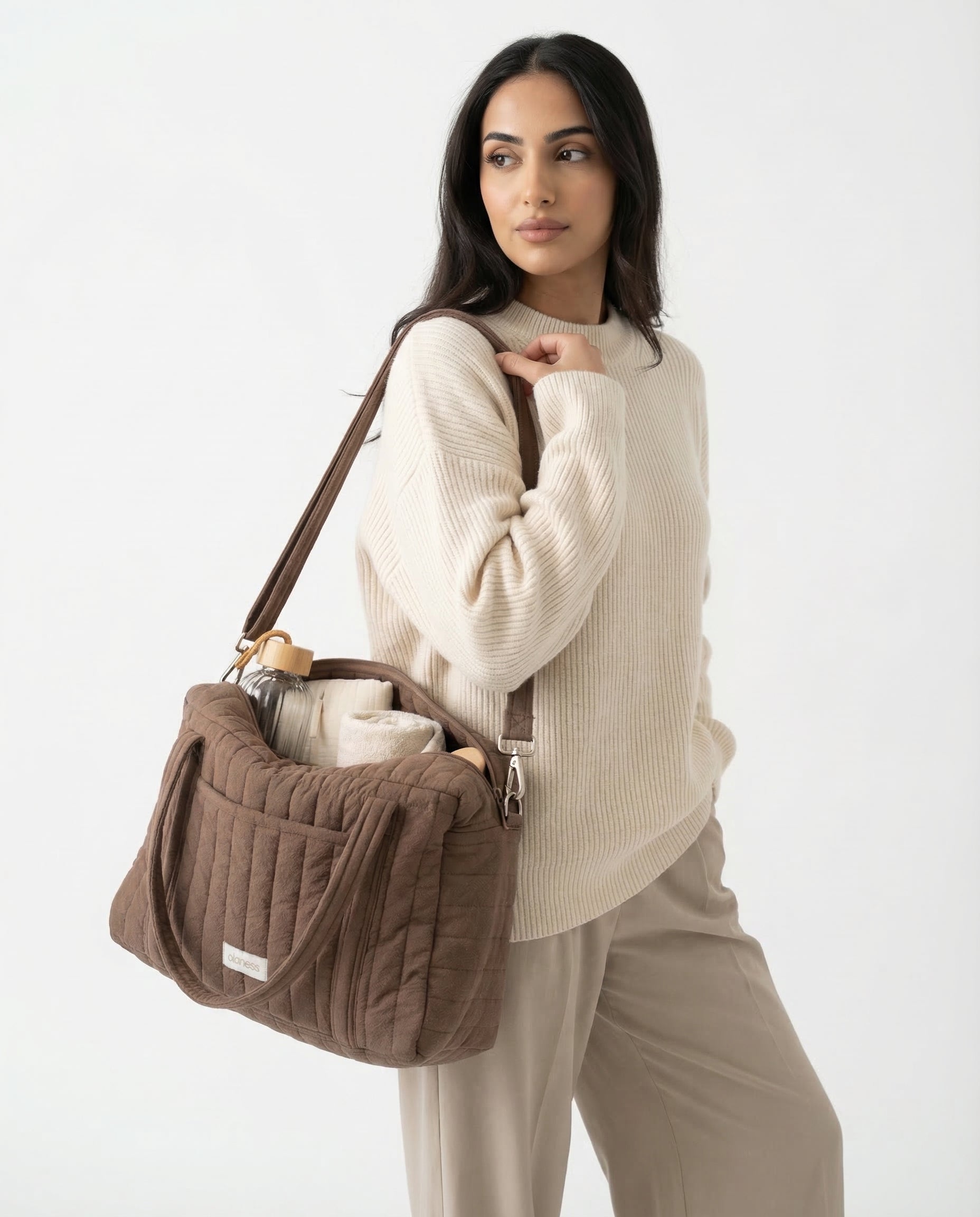 OLANESS Crinkle Duffle Bag – Le Sac Spacieux et Élégant pour Voyage, Sport et Quotidien